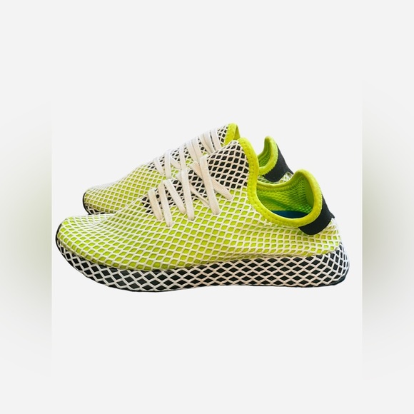 SOLD. ADIDAS mens B2779 slime lime green Deerupt Running Sneakers athletic shoes - Picture 7 of 13